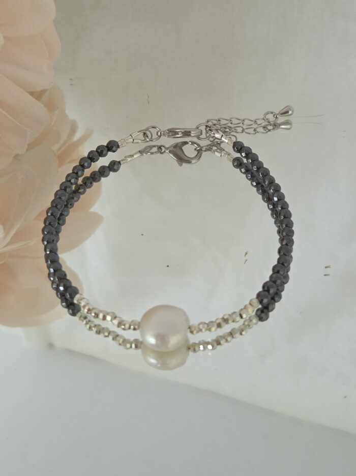Armband PÄRLA, hematit - Bild 2
