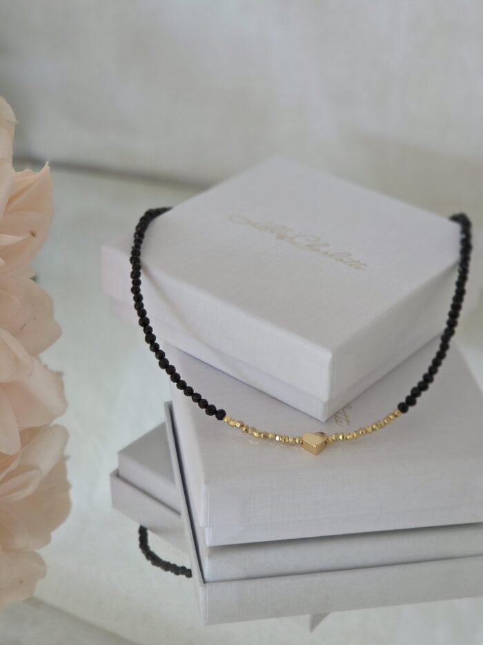 Halsband HJÄRTA, turmalin | LillieCharlotte