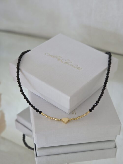 Halsband HJÄRTA, turmalin | LillieCharlotte