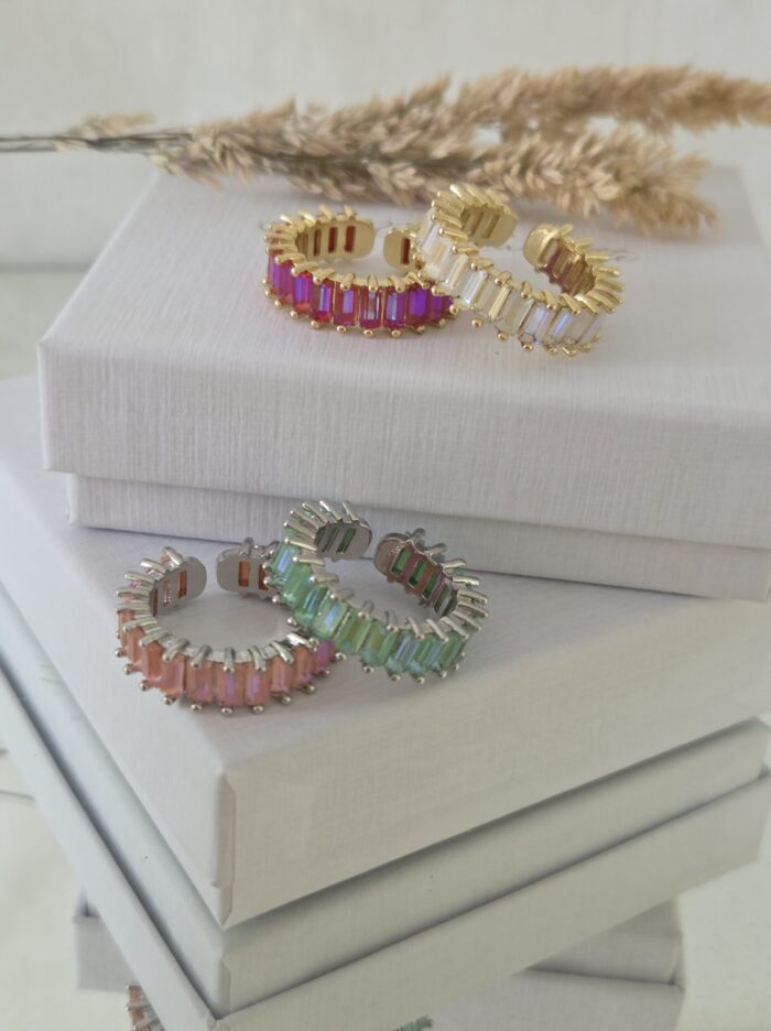 Ring CANDYCRUSH, cerise, guld